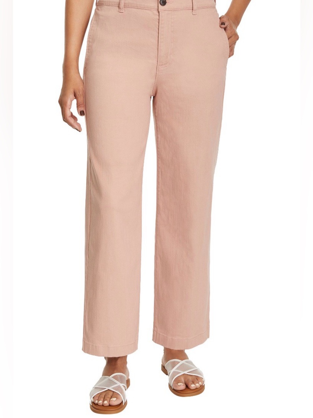 Ella Moss Wide-Leg Pants in Blush